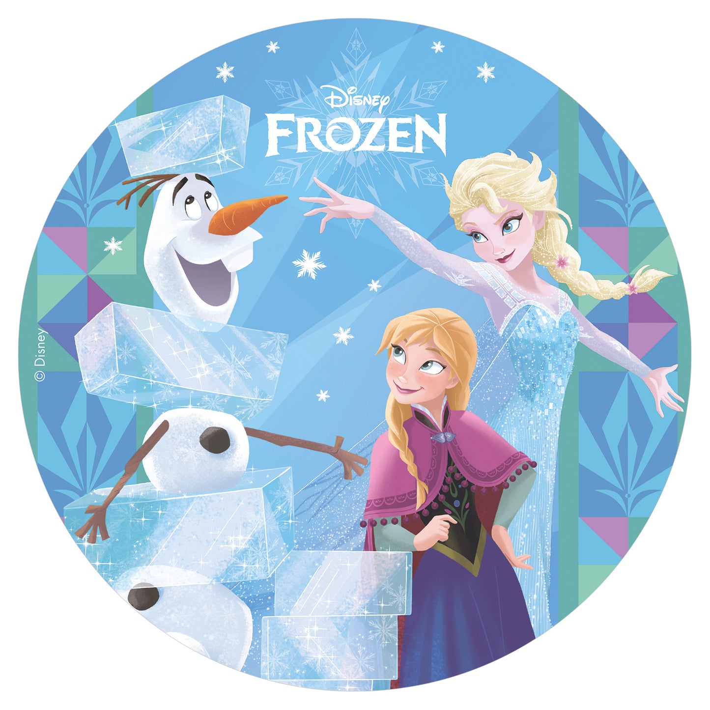 2er Set Frozen Tortenaufleger & Muffinaufstecker