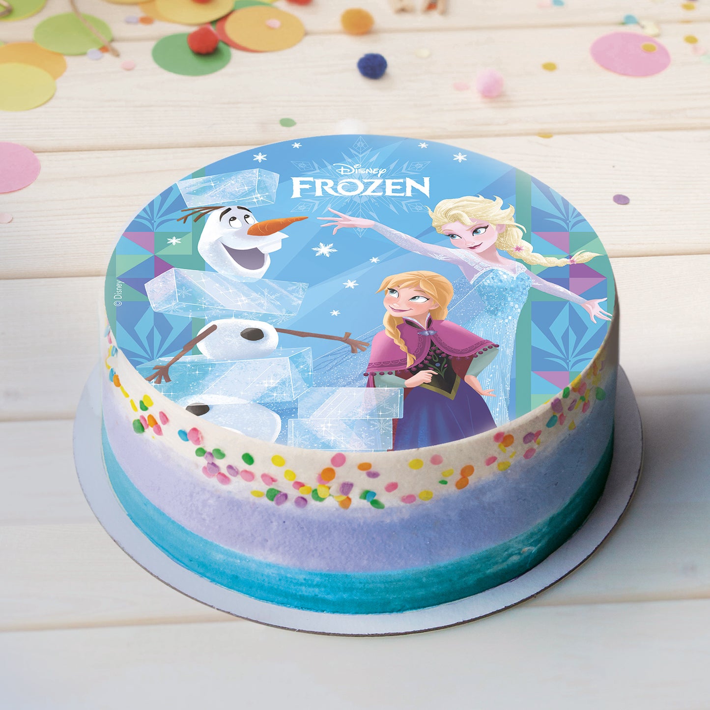 2er Set Frozen Tortenaufleger & Muffinaufstecker