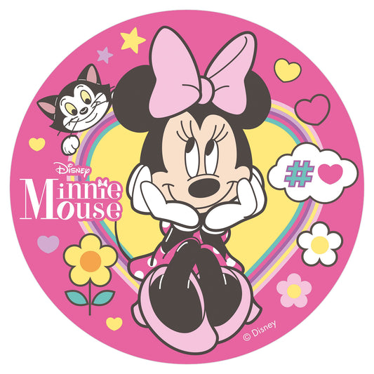 3er Set Minnie Mouse Tortenaufleger, Kerze & Cake Topper