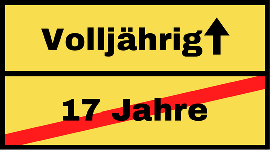 Tortenaufleger 17 Jahre/Volljährig rund oder eckig
