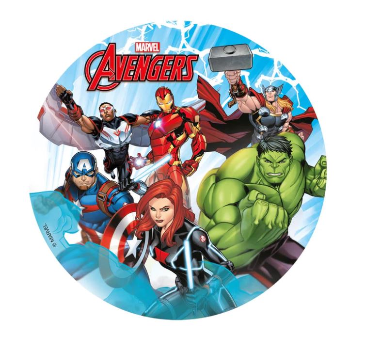 2er Set Avengers Tortenaufleger & Muffinaufleger