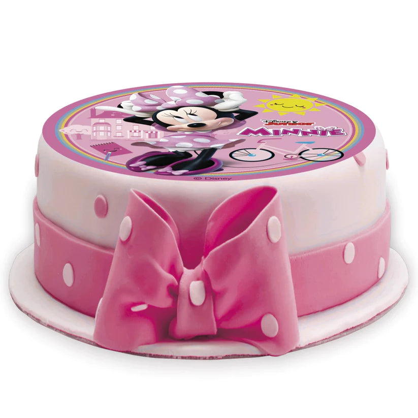 2er Set Minnie Mouse Tortenaufleger & Kerzen