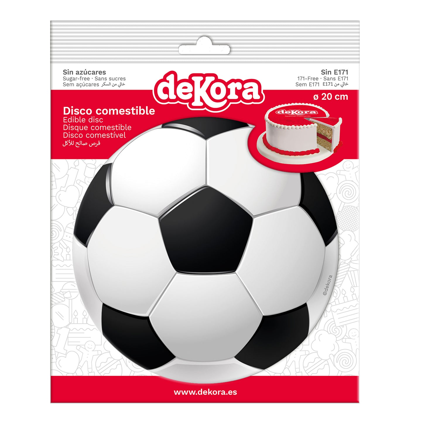 Fußball - 15,5cm Fondant