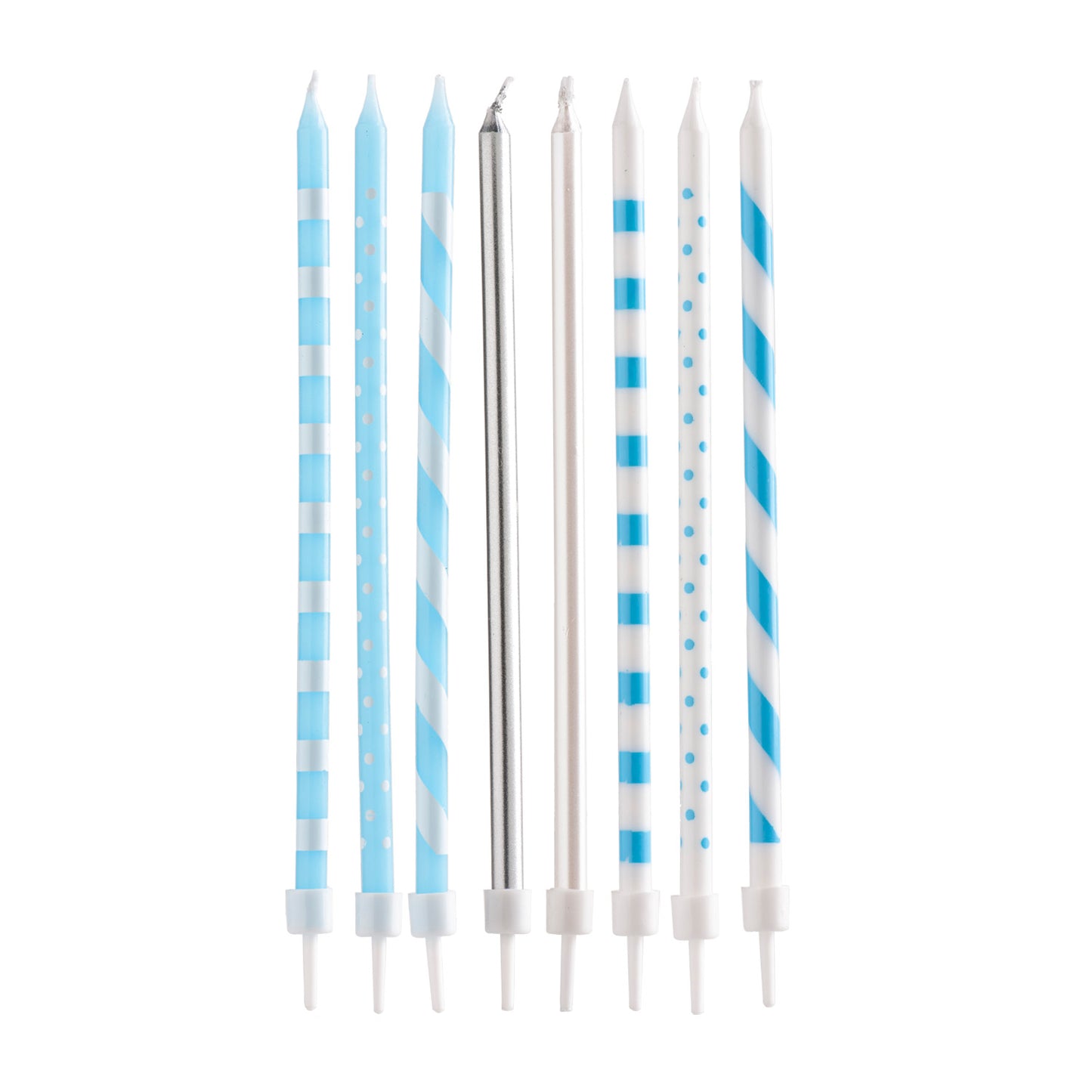 Blaue Kerzen Babyshower