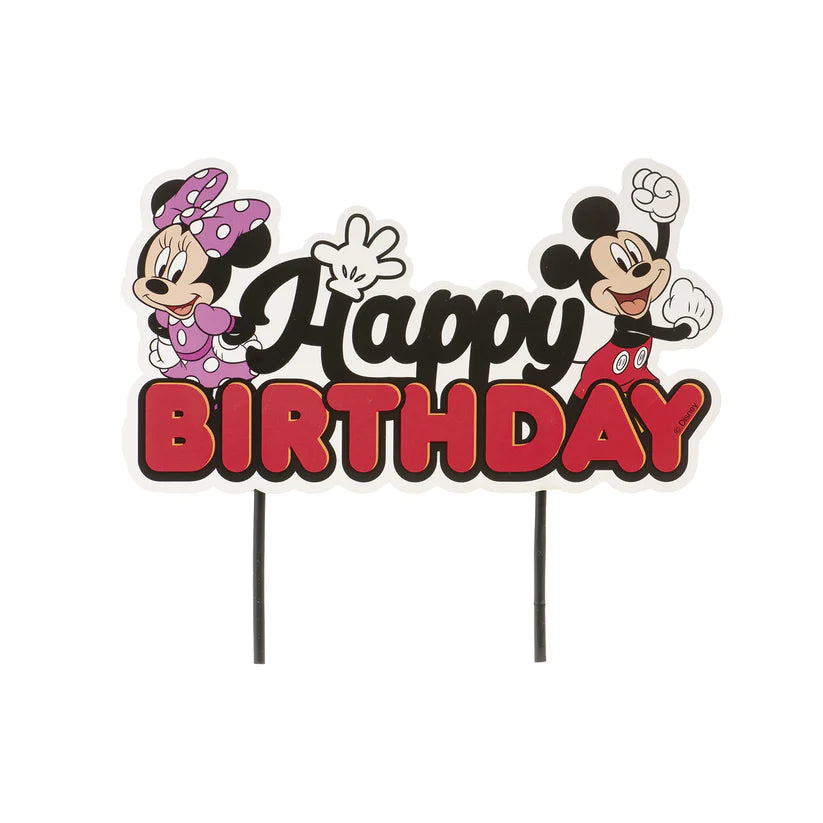 3er Set Minnie Mouse Tortenaufleger, Kerze & Cake Topper