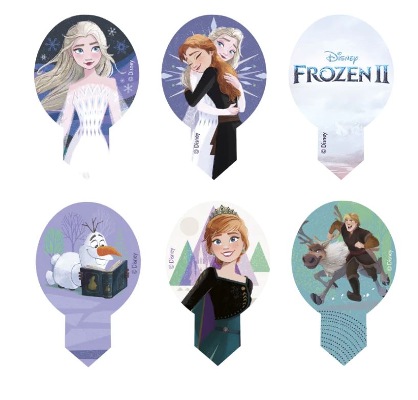 2er Set Frozen Tortenaufleger & Muffinaufstecker