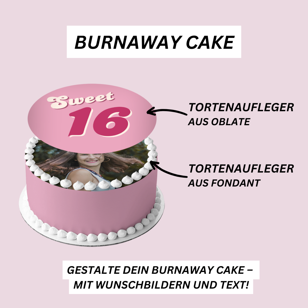 Burnaway Cake Set - Tortenaufleger Geburtstag