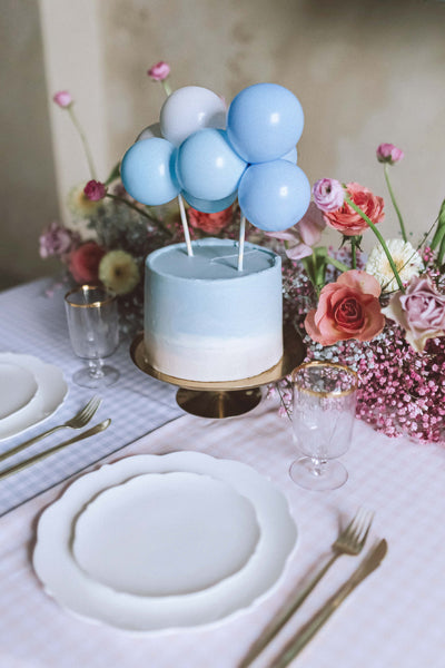 Ballon Cake Topper Blau
