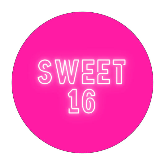 Tortenaufleger Sweet 16 - verschiedene Motive
