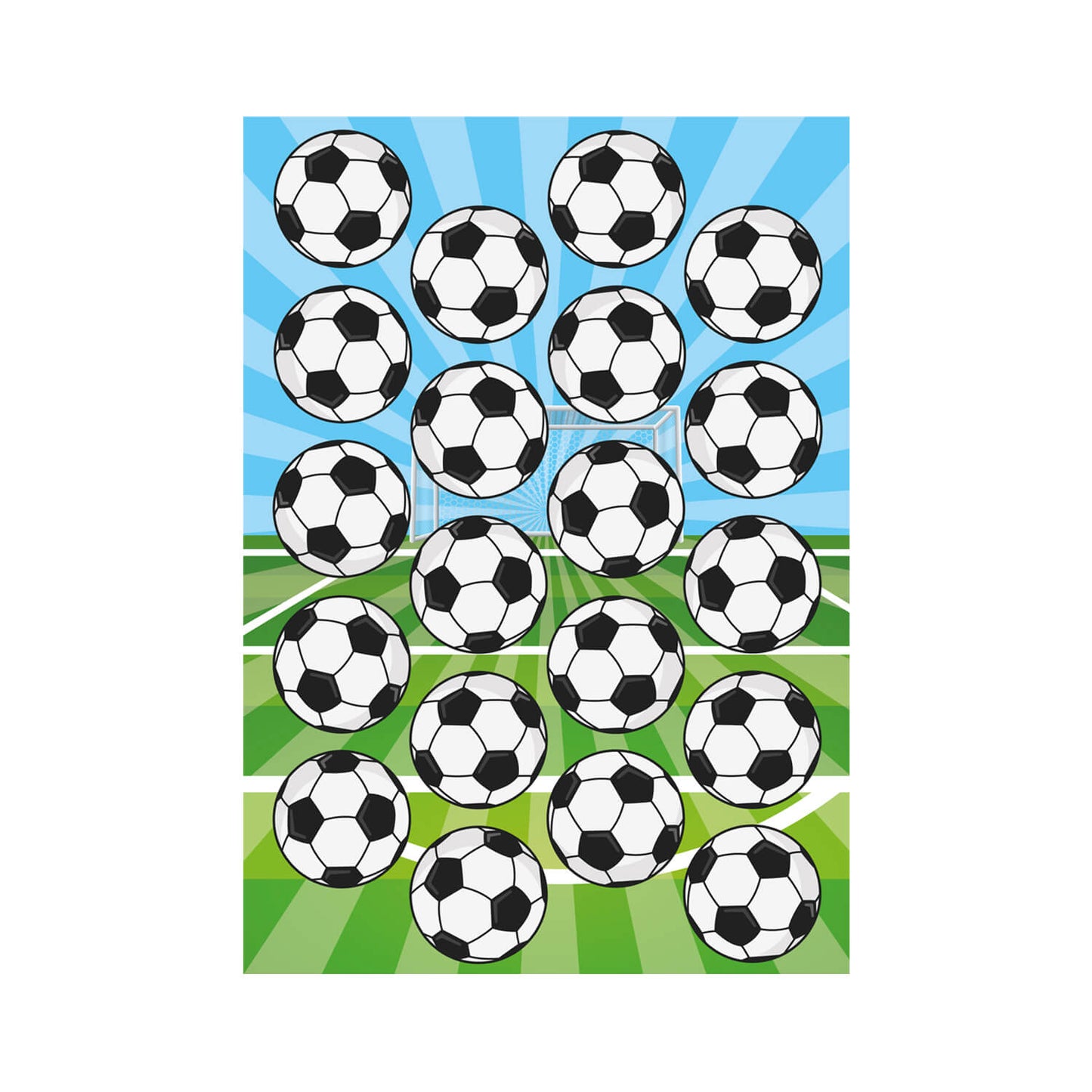 Muffinaufleger Fußball