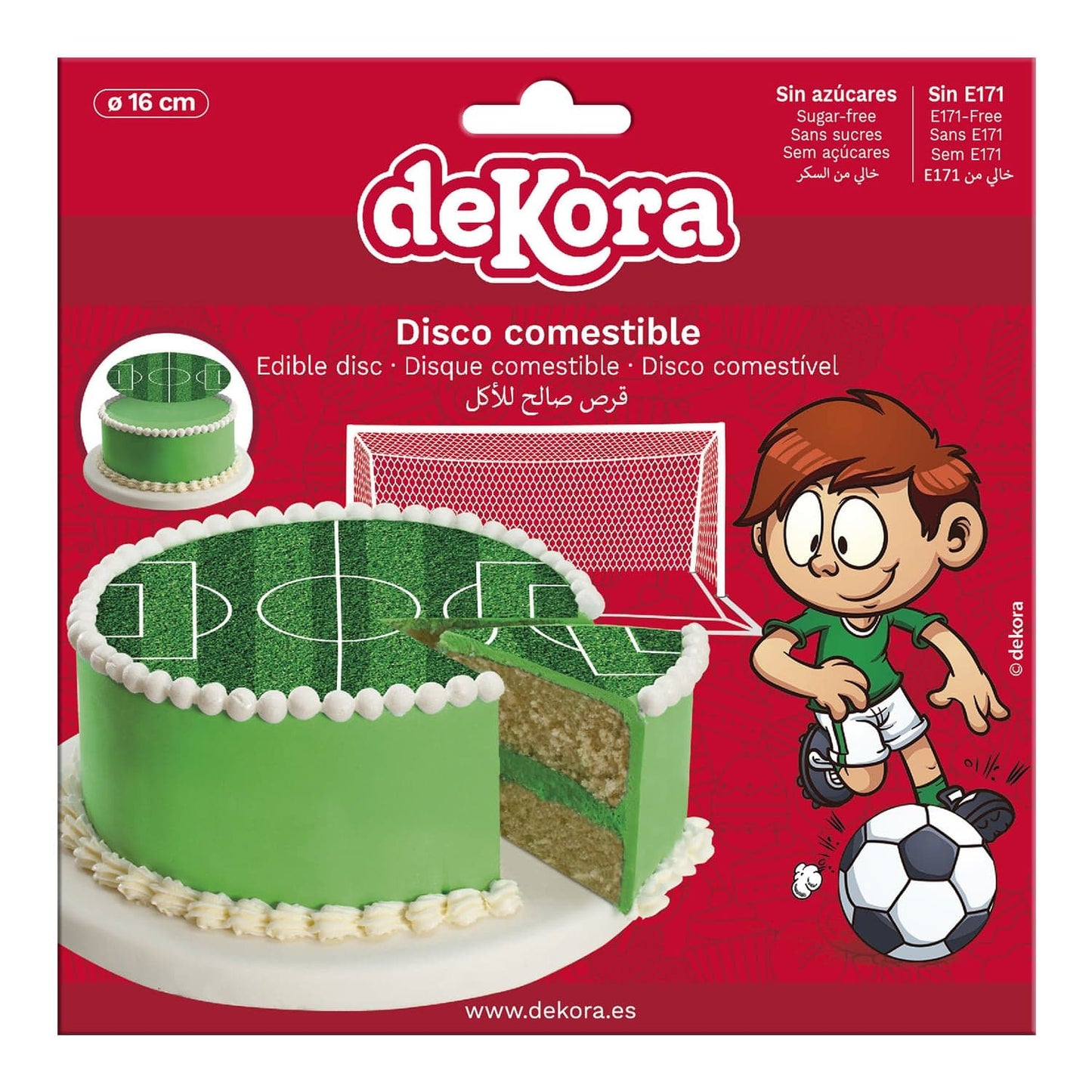 Fußballfeld - 16cm Fondant