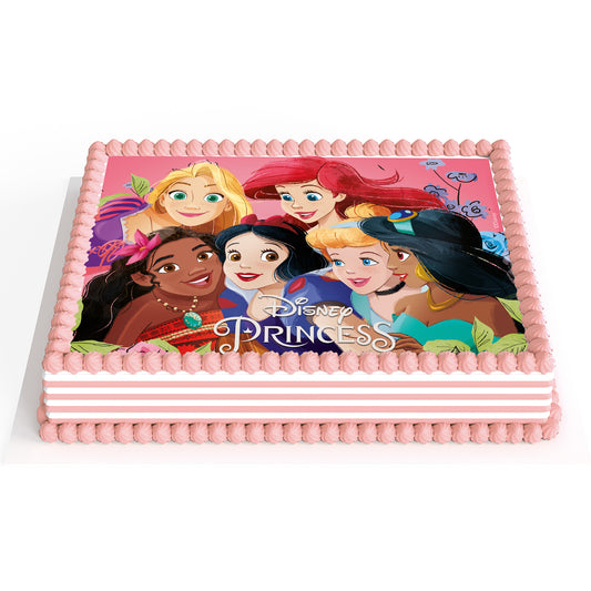 Princess Prinzessinnen- 14,8 x 21cm Fondant