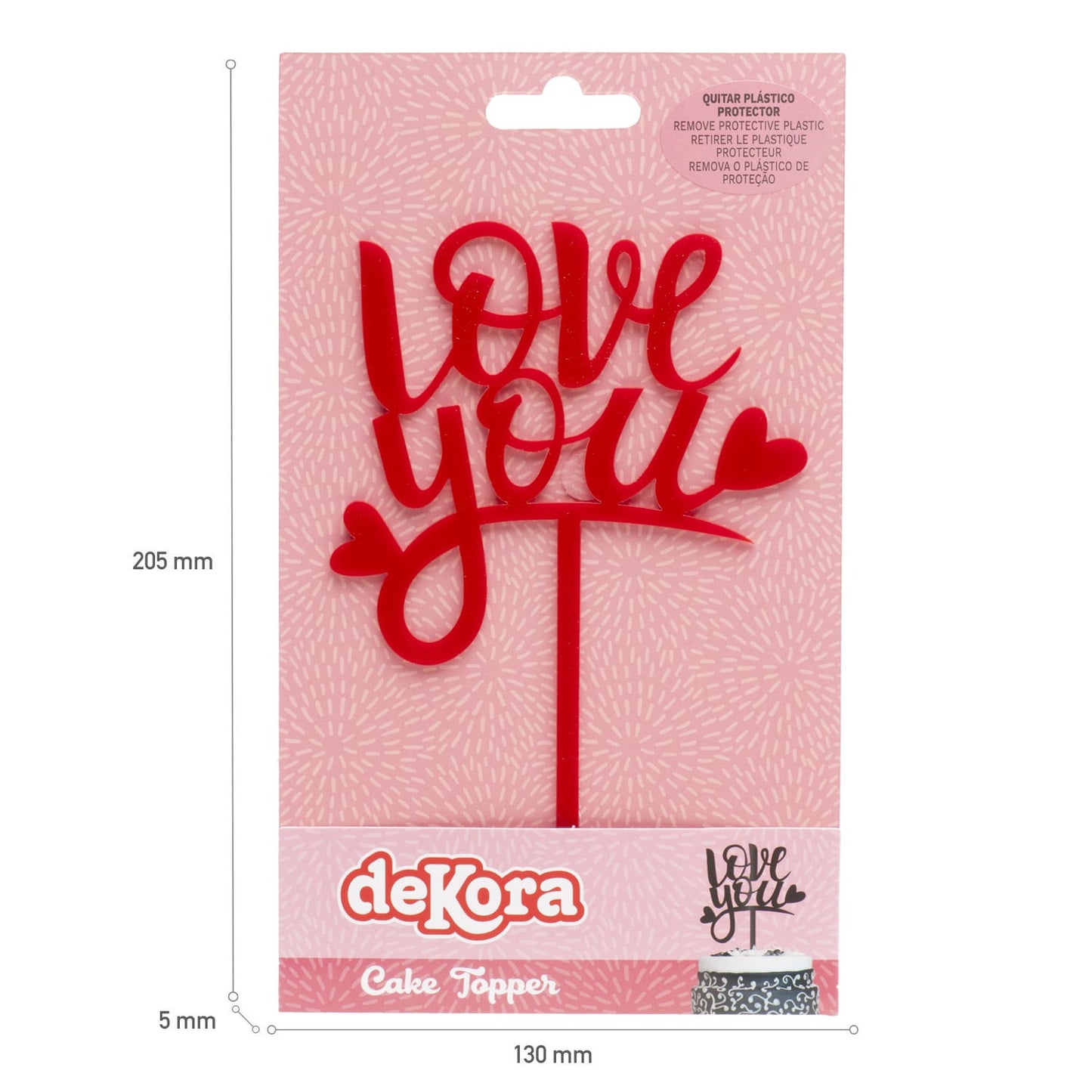 Cake Topper Liebe