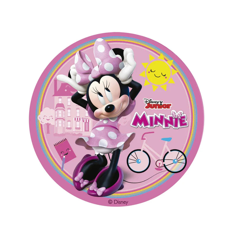 2er Set Minnie Mouse Tortenaufleger & Kerzen