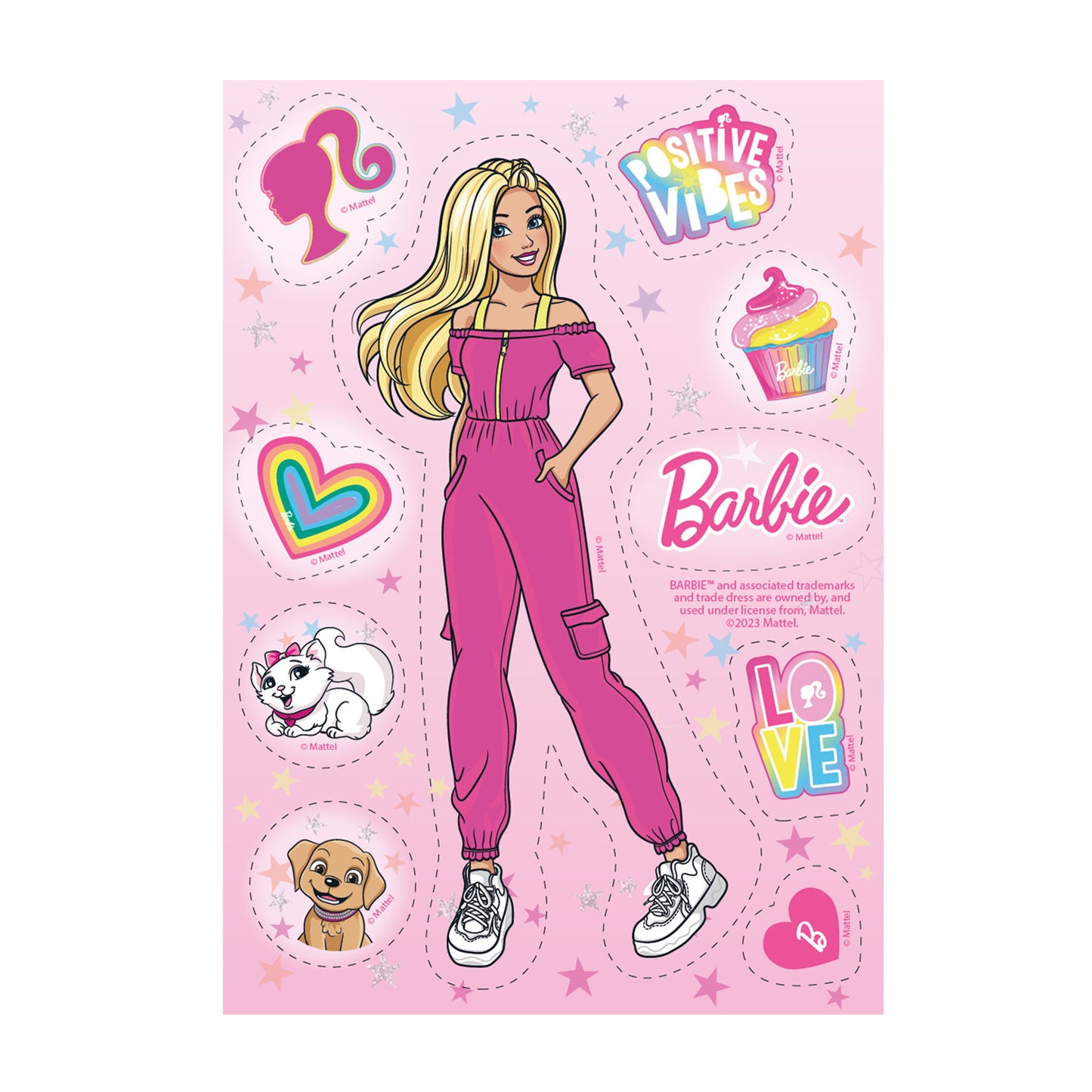 Barbie - 14,8 x 21cm Fondant