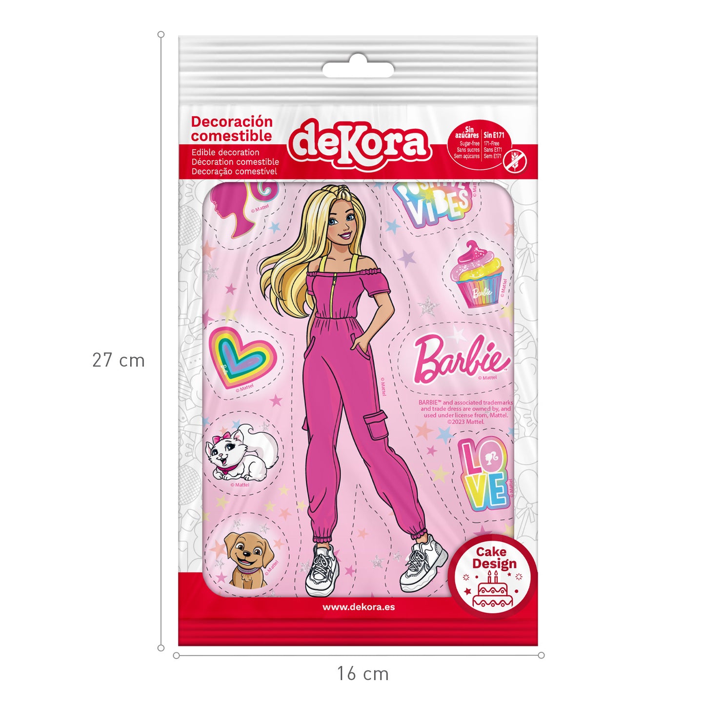 Barbie - 14,8 x 21cm Fondant