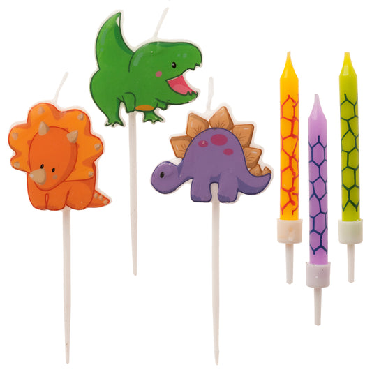 Dinosaurier Kerzen Set