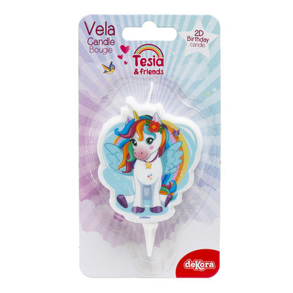 Kerze Einhorn