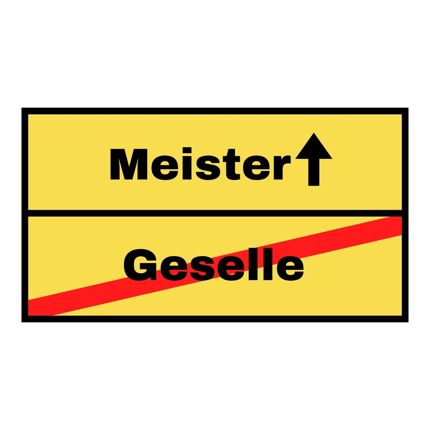 Tortenaufleger Geselle/Meister eckig