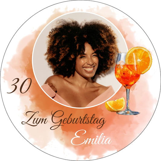 Tortenaufleger Geburtstag Aperol - verschiedene Motive