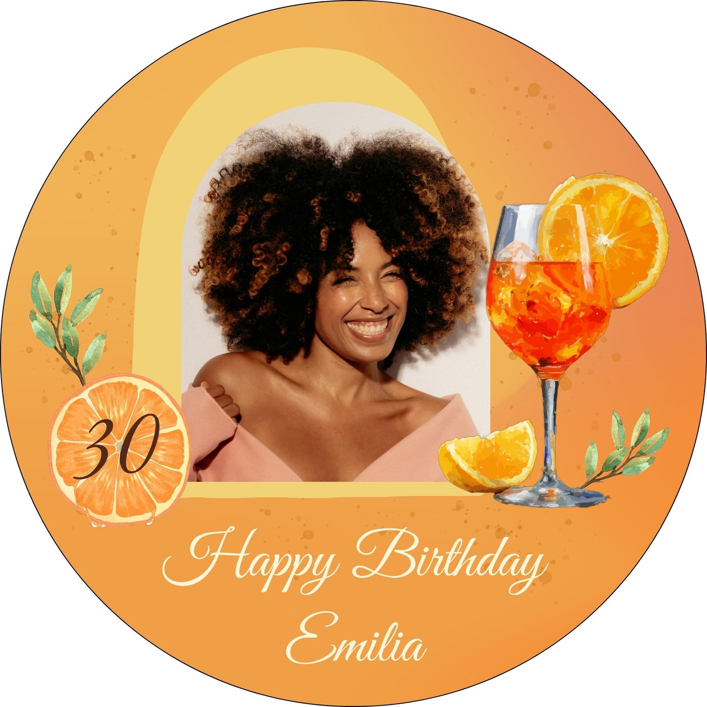 Tortenaufleger Geburtstag Aperol - verschiedene Motive
