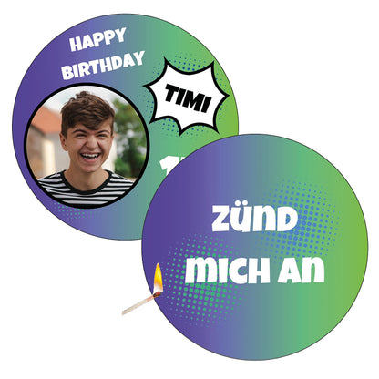 Burnaway Cake Set Comic - Tortenaufleger rund