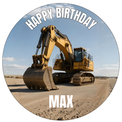 Tortenaufleger Geburtstag Bagger