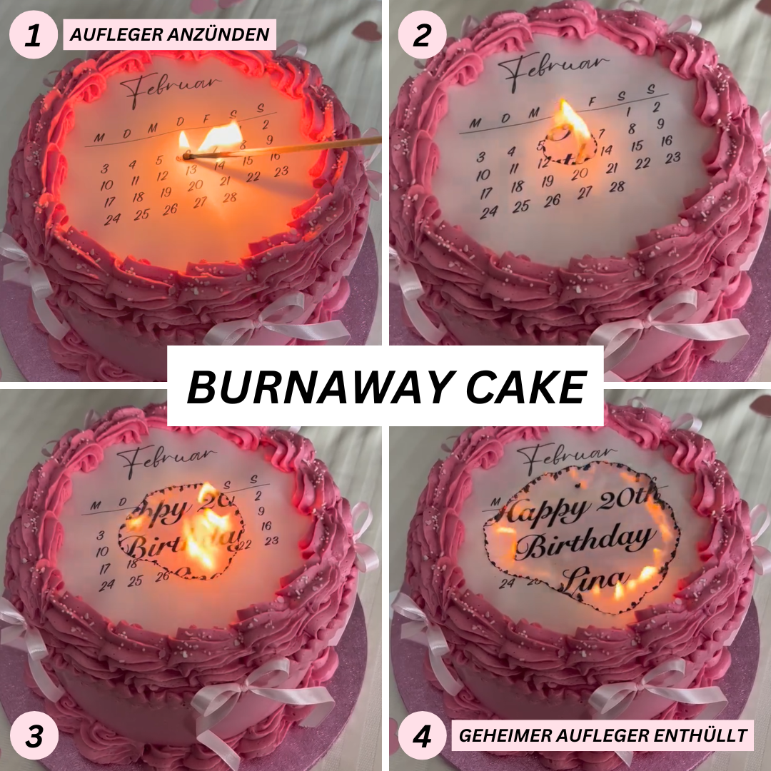 Burnaway Cake Set - Tortenaufleger rund