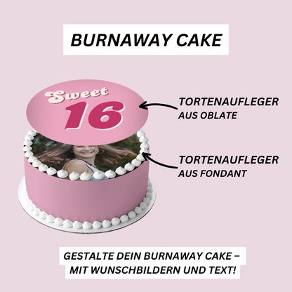 Burnaway Cake Set - Tortenaufleger rund