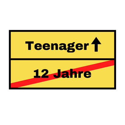 Tortenaufleger 12 Jahre/Teenager eckig
