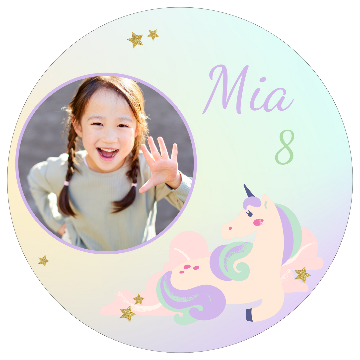 Tortenaufleger Geburtstag Einhorn