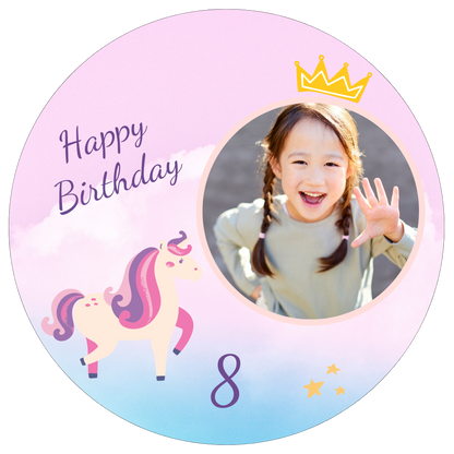 Tortenaufleger Geburtstag Einhorn