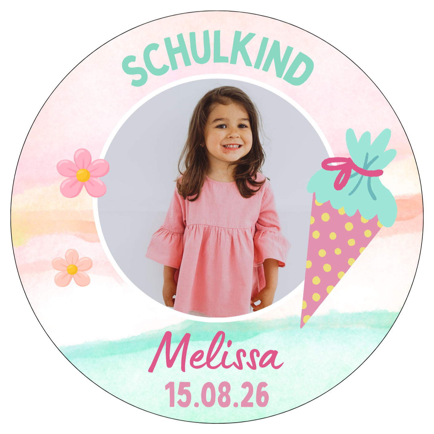 Tortenaufleger Einschulung