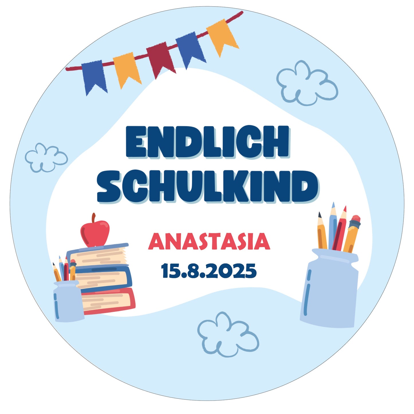 Tortenaufleger Einschulung