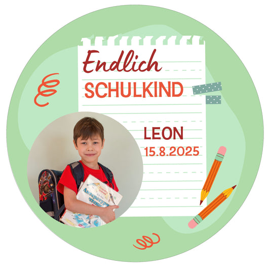 Tortenaufleger Einschulung