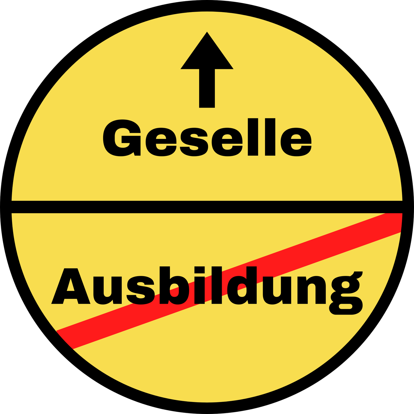 Tortenaufleger Ausbildung/Geselle rund