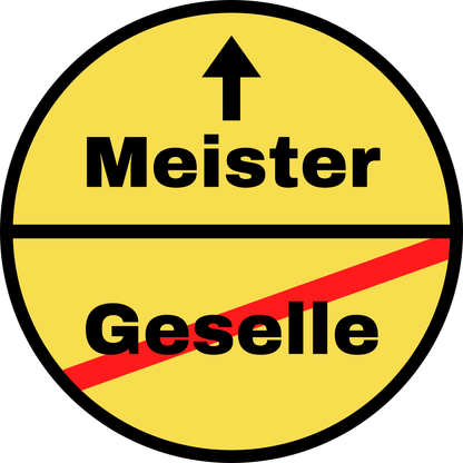 Tortenaufleger Geselle/Meister rund