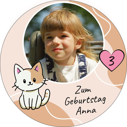 Tortenaufleger Geburtstag Katze