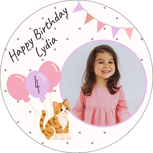 Tortenaufleger Geburtstag Katze - verschiedene Motive