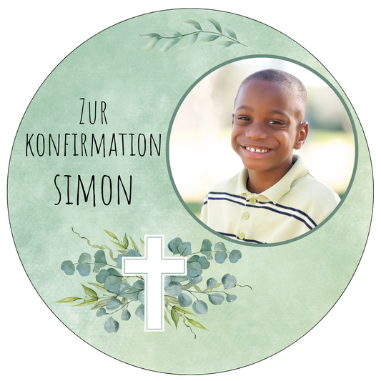 Tortenaufleger Konfirmation