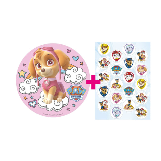 2er Set Paw Patrol Tortenaufleger & Muffinaufleger
