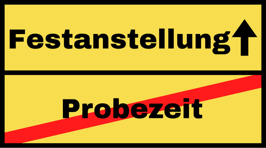 Tortenaufleger Probezeit/Festanstellung rund oder eckig