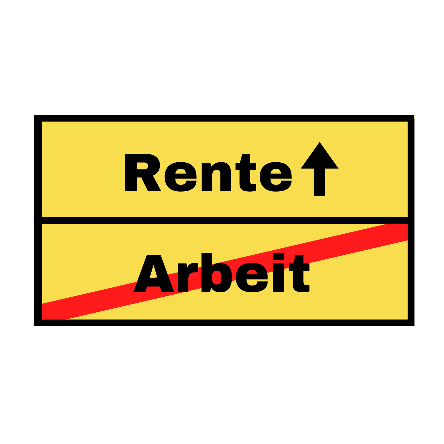 Tortenaufleger Rente/Ruhestand eckig - verschiedene Motive