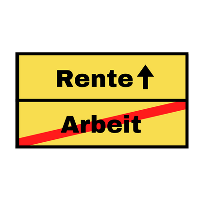 Tortenaufleger Rente/Ruhestand eckig - verschiedene Motive