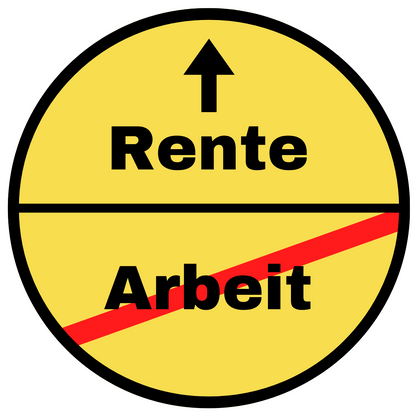 Tortenaufleger Rente/Ruhestand rund - verschiedene Motive