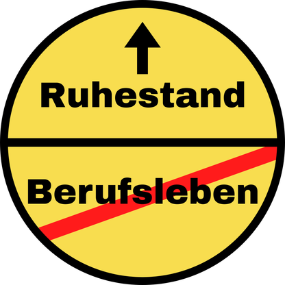 Tortenaufleger Ruhestand rund oder eckig