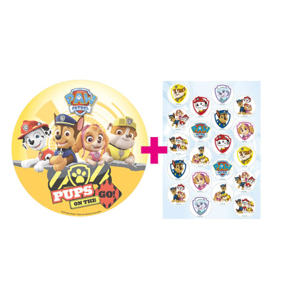 2er Set Paw Patrol Tortenaufleger & Muffinaufleger