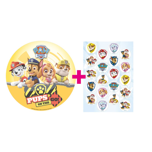 2er Set Paw Patrol Tortenaufleger & Muffinaufleger