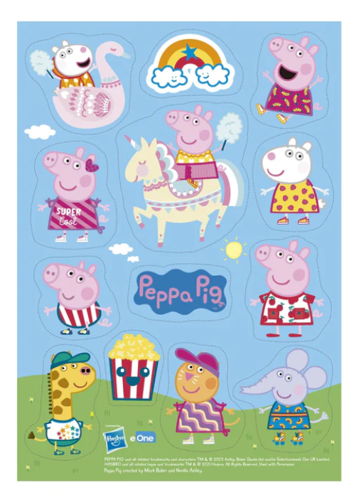 2er Set Peppa Pig Tortenaufleger & Muffinaufleger
