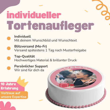 Tortenaufleger individuell - eckig